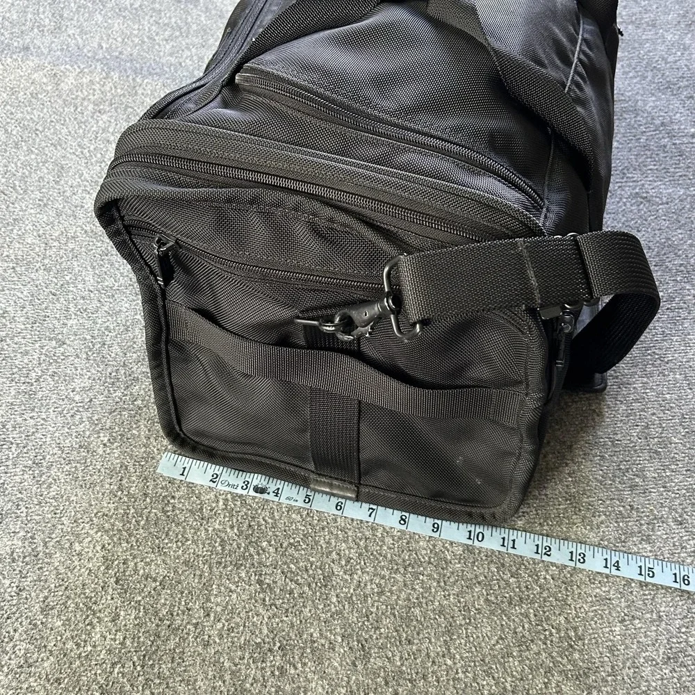 TUMI Duffle Bag Black Nylon Weekender Travel Carry On Soft Case Men Shoulder Bag